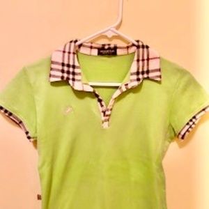 Burberry Ladies Golf Polo shirt.
